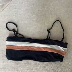 L* SPACE striped black and gold bikini
